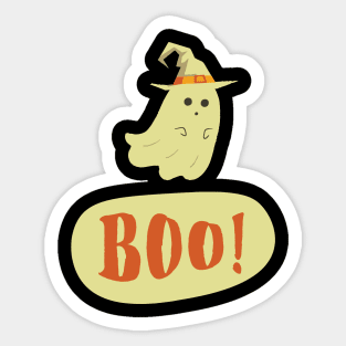 Witchy Ghost - BOO Sticker